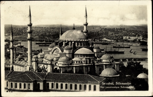 Postcard Constantinople Istanbul Türkiye, Suleymaniye Mosque