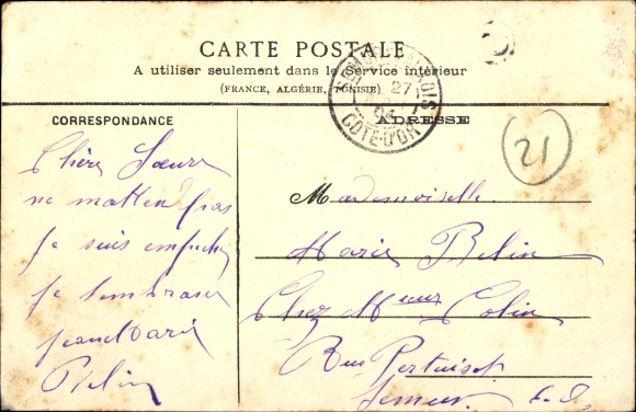 Postcard Laumes Cote d&#39;Or, La Gare