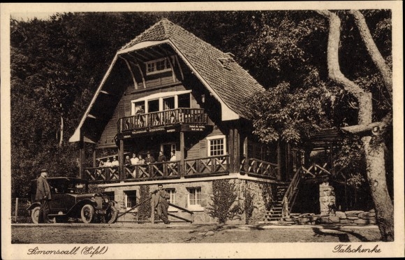 Postcard Simonskall Hürtgenwald in the Eifel, Gasthof Talschenke