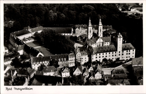 Postcard Bad Mergentheim in Tauberfranken, aerial photograph