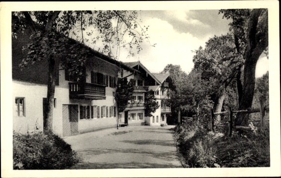 Postcard Essbaum Eßbaum Törwang Samerberg in Upper Bavaria, partial view