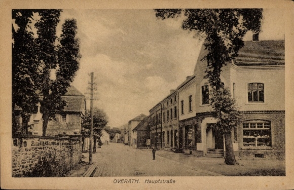 Postcard Overath in the Bergisches Land, main street