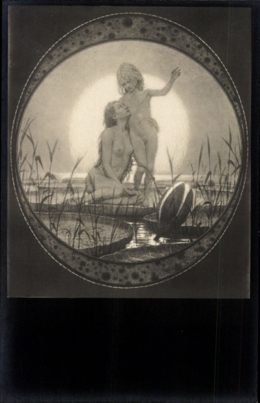 Art Nouveau Artist Postcard Fidus, From Heaven, No. 3