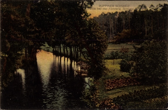 PC Altruppin Neuruppin in Brandenburg, Ruppiner Switzerland, lot at the forester&#39;s Rottstiel