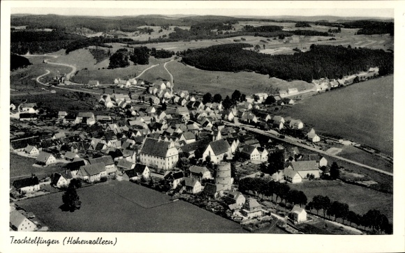 Postcard Trochtelfingen Baden Württemberg, aerial photograph