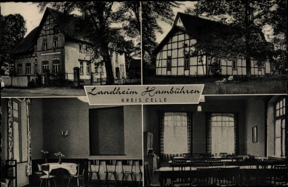 PC Hambühren in Lower Saxony, Landheim Hambühren, outside and inside view