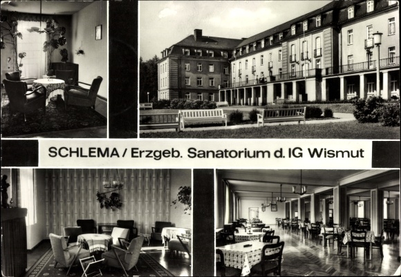 Ak Bad Schlema im Erzgebirge, Sanatorium der IG Wismut