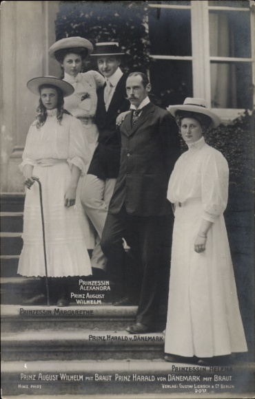 PC Prince August Wilhelm of Prussia, Prince Harald of Denmark, Alexandra, Margarethe, Helena
