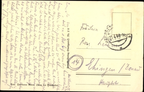 Artists Postcard Grote, Hermann, Quax the crash pilot, driving is half life