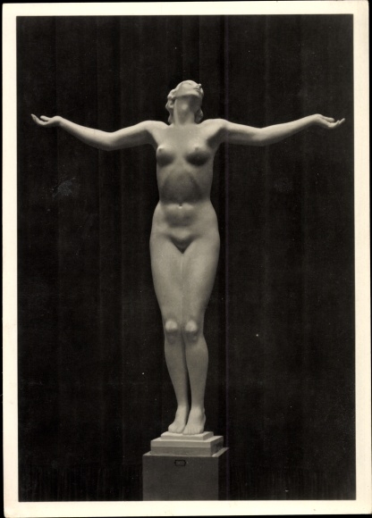 Postcard plastic by Josef Thorak, female nude, HDK 96