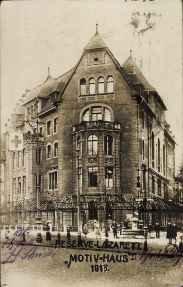 Ak Berlin Charlottenburg, Reserve Lazarett Motiv Haus