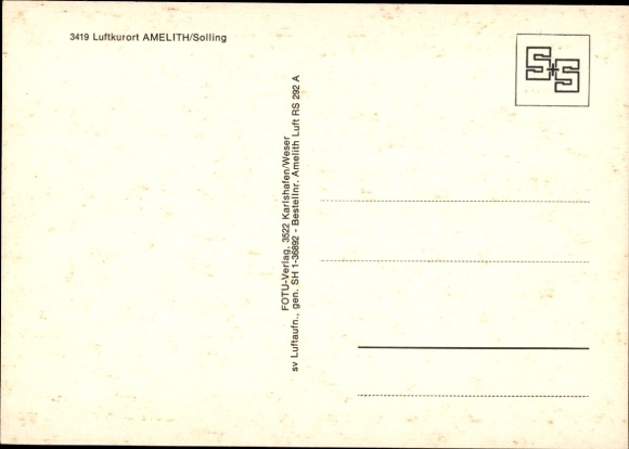 Postcard Amelith Nienover Bodenfelde Lower Saxony, aerial photo
