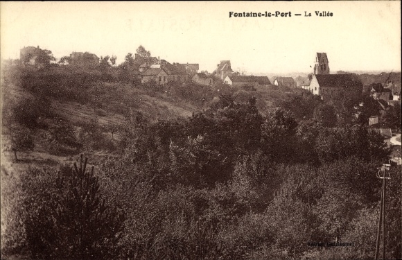 Ak Fontaine le Port Seine et Marne, La Vallée