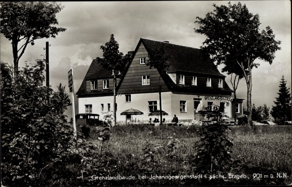 Postcard Johanngeorgenstadt in the Ore Mountains, Grenzlandbaude