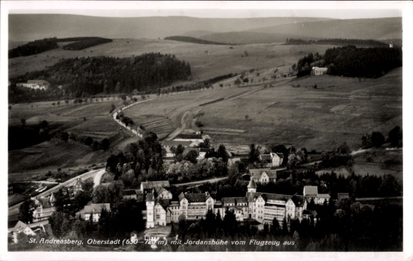 KP St. Andreasberg Braunlage w górach Harz, zdjęcie lotnicze