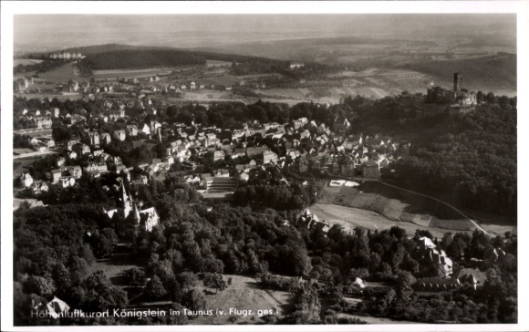 Ak Königstein im Taunus, Fliegeraufnahme