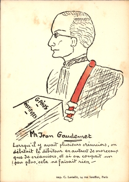 KP historyk Jean Gaudemet, portret, książka