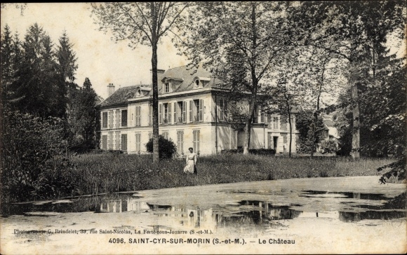 Ak Saint Cyr sur Morin Seine et Marne, Le Chateau