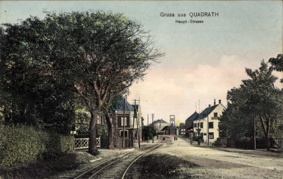Postcard Quadrath Ichendorf Bergheim an der Erft, Hauptstraße