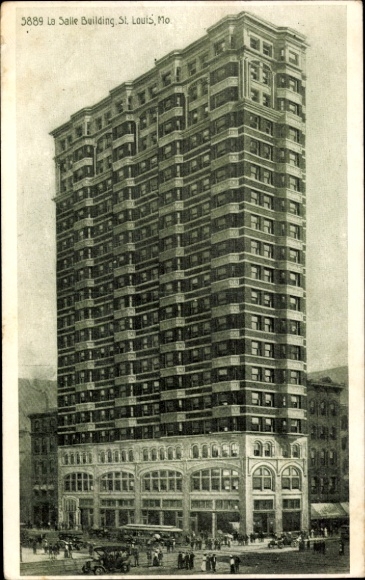 Briefkaart Saint Louis Missouri de VS, La Salle Building