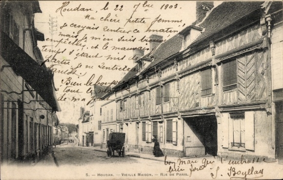 Ak Houdan Yvelines, altes Haus