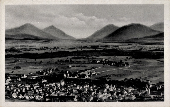 Postcard Kolbermoor in Upper Bavaria, general view