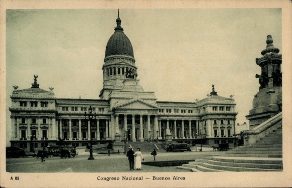 Picture Buenos Aires Argentina, National Congress, architecture, black and white
