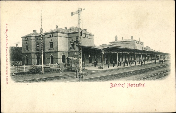 PC Herbesthal Lontzen Wallonia Liège, railway station track side, German Belgian border