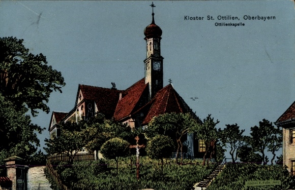 Postcard Sankt Ottilien Eresing in Oberbayern, Kloster, Ottilienkapelle