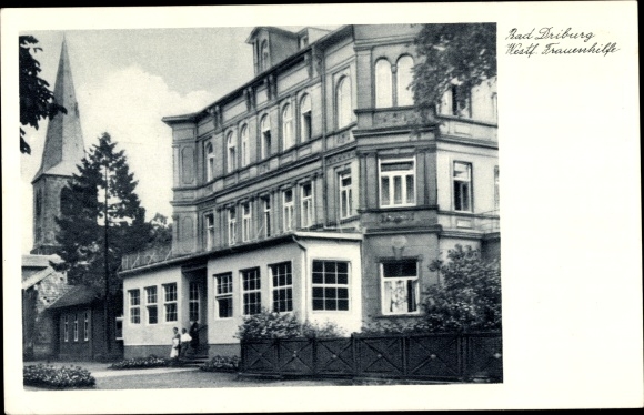 Postcard Bad Driburg in Westphalia, Westphalian Women's Aid