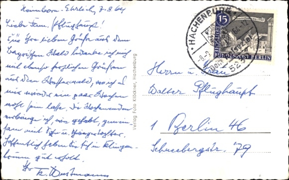 Postcard Ehrlich Heimborn in the Westerwald, bridge, houses