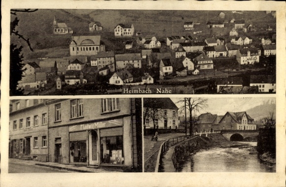 Ansichtkaart Heimbach an der Nahe, afstandsschot, winkel