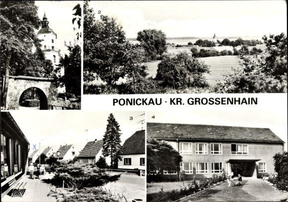 PC Ponickau Thiendorf Sachsen, church, partial view, polytechnic high school