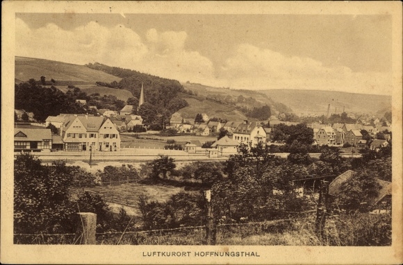 Ak Hoffnungsthal Rösrath im Rheinisch Bergischen Kreis, Bahnhof, Gesamtansicht