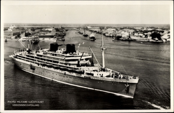 Ak passagiersstoomboot MS Willem Ruys, Koninklijke Rotterdamsche Lloyd