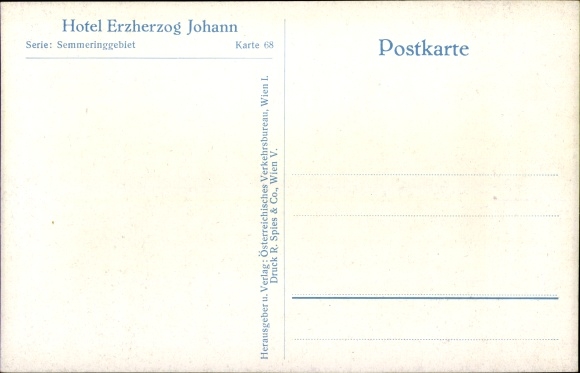 KP Semmering w Dolnej Austrii, Hotel Erzherzog Johann zimą