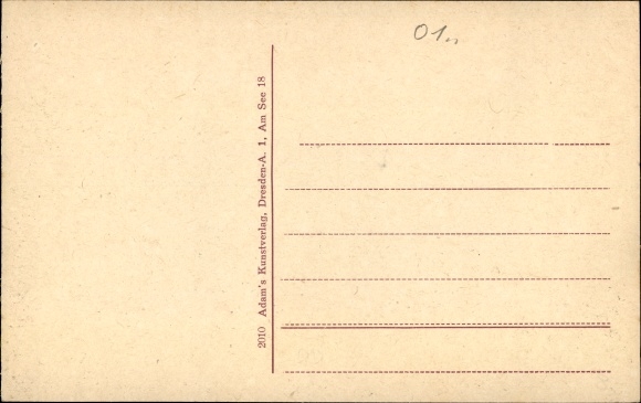 Postcard Dresden Klotzsche Koenigswald, Auenstrasse