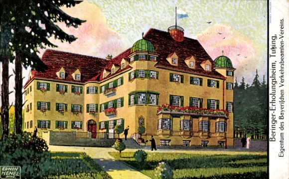 Artist Postcard Henel, Edwin, Tutzing in Upper Bavaria, Beringer recreation home