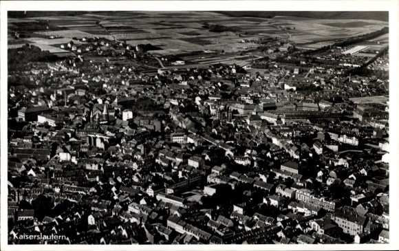 Postcard Kaiserslautern in the Palatinate, aerial photograph