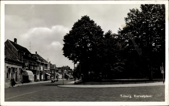 Ak Tilburg Noord-Brabant Nederland, Korvelplein