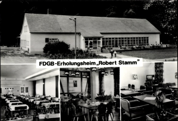 Ak Biberau Biberschlag Schleusegrund Thüringen, FDGB Erholungsheim Robert Stamm, Fernseher