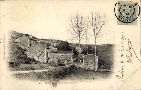 Ak Poitiers Vienne, Schöne Landschaft, Bäume, Landhäuser,  Architektur