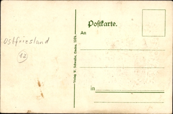 Wytłoczony herb KP Ostfriesland, Eala frya Fresena, Ostfriesenlied