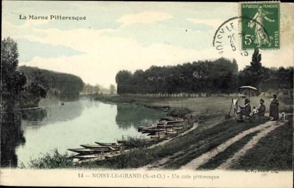 Ak Noisy le Grand Seine et Marne, un coin pittoresque