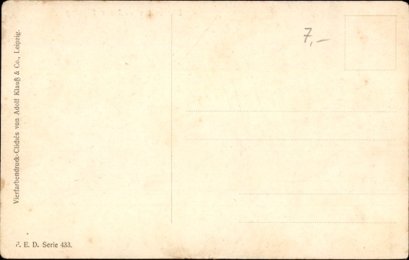 Artist Postcard Thiele, Arthur, Interrupted session, car drives into toilet