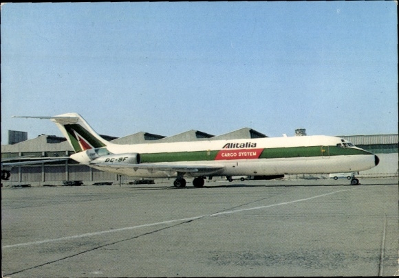Postcard passenger aircraft, DC-9/30F, Alitalia