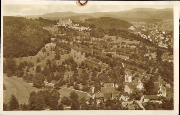 Postcard Rötteln Haagen Lörrach in Baden Württemberg, place with Rötteler Castle in the Wiesental