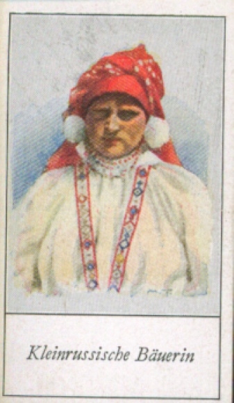 Sammelbild Die Völker Europas, Ein Beitrag zur Rassenkunde, 185 Kleinrussische Bäuerin