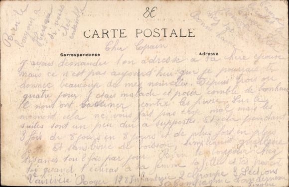 Postcard Plougastel Daoulas Finistère, group of pilgrims, church, rural surroundings
