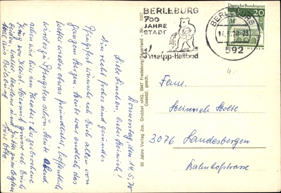 PC Bad Berleburg in Westphalia, castle pond, spa clinic Wittgenstein, total view